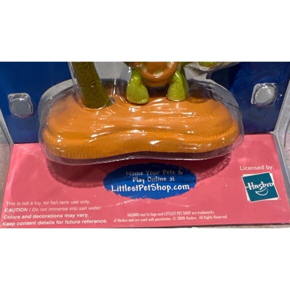 Littlest Pet Shop My First Pets Aquarium Figures Green Turtle & Palm Tree 2008 - Picture 3 of 6